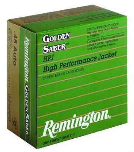 Remington 29420 Golden Saber 9MM 124 Grain Brass Jacketed Hollow Point 25 Rounds Ammunition Gs9MMB